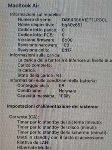 MACBOOK AIR M3 8/256 GB BLU MEZZANOTTE